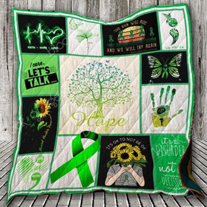 Mental Health Awareness Quilt Blanket