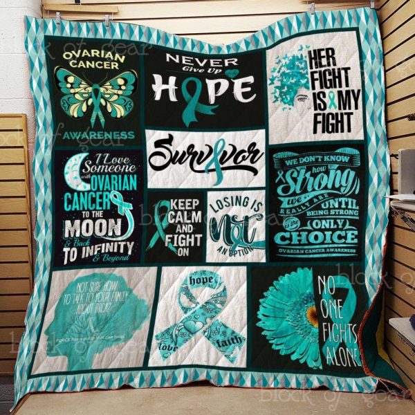 Ovarian Cancer Awareness Quilt Blanket