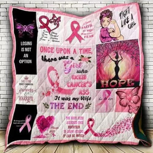 My Wife Who Kicked CancerS Ass Quilt Blanket On Sale!