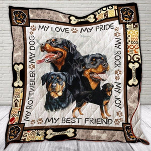 My Rottweiler Quilt Blanket